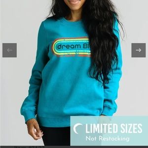 Teal dream big sweatshirt